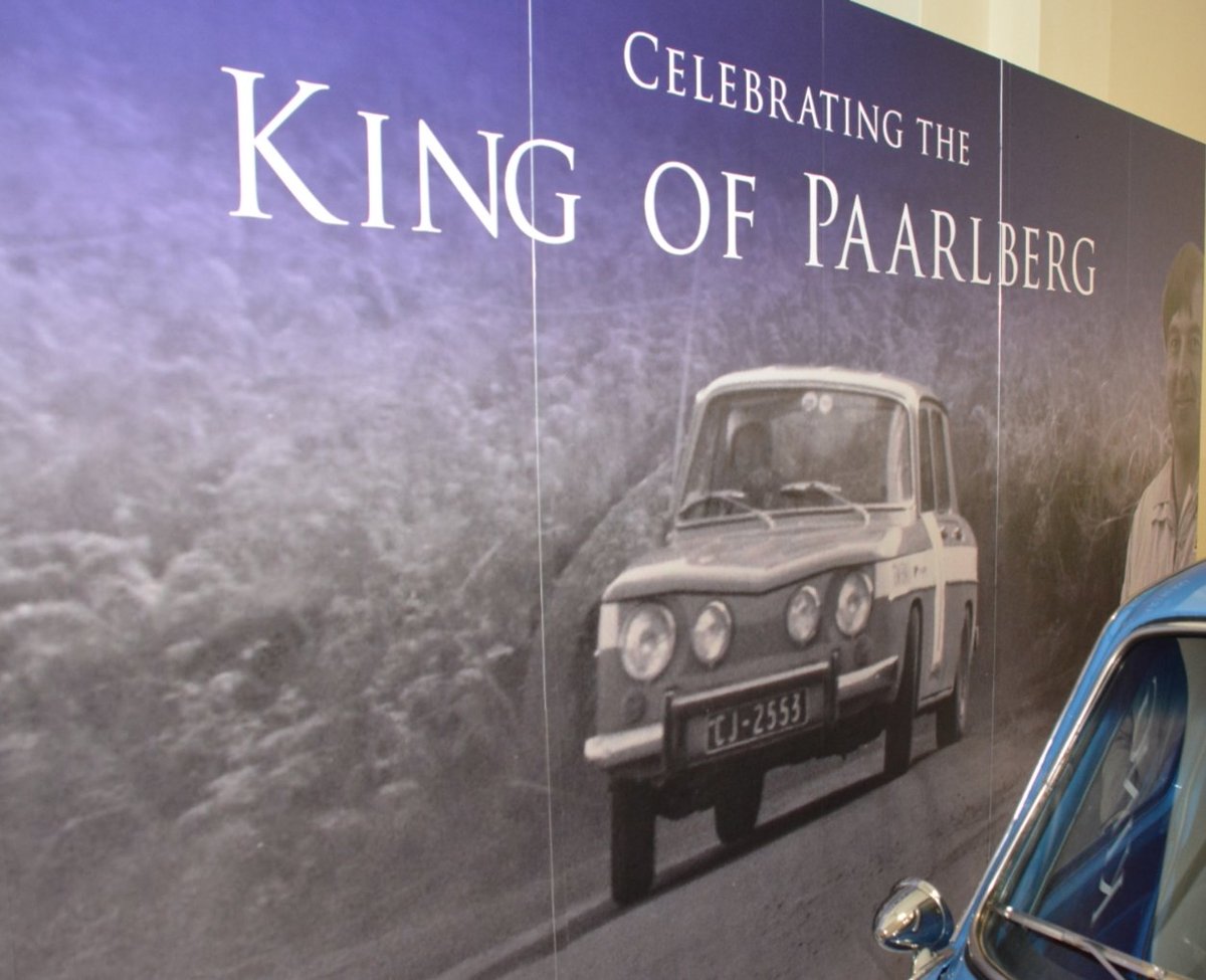 wbmk's tweet photo. Celebrating the King of Paarlberg at Franschhoek Motor Museum. Hennie Mostert and the 1967 Renault R8 Gordini now on display. https://t.co/hhL5BBJTjU