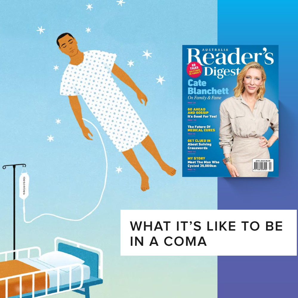 zinio's tweet photo. The zone between life and death is a mystery that doctors hope to solve 🧑‍⚕️

Are coma patients aware of what is happening around them, can they hear?

Find out all in the latest edition of Reader's Digest Australia 👉 https://t.co/00qSxoYAgE

#coma #medical #doctors #medicine https://t.co/9w6BWAcFNd