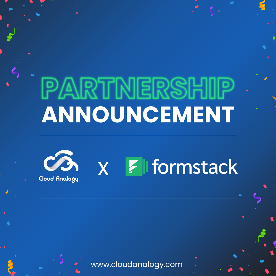 cloudanalogy's tweet image. Glad to announce the Cloud Analogy partnership with @Formstack, a workplace productivity platform.
Joining forces with Formstack is like the perfect cloud formation, a seamless partnership that will take your business to new heights!
Cheers!
#cloudanalogy #formstacK #partnership