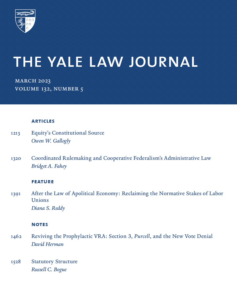 The Yale Law Journal (YaleLJournal) / Twitter