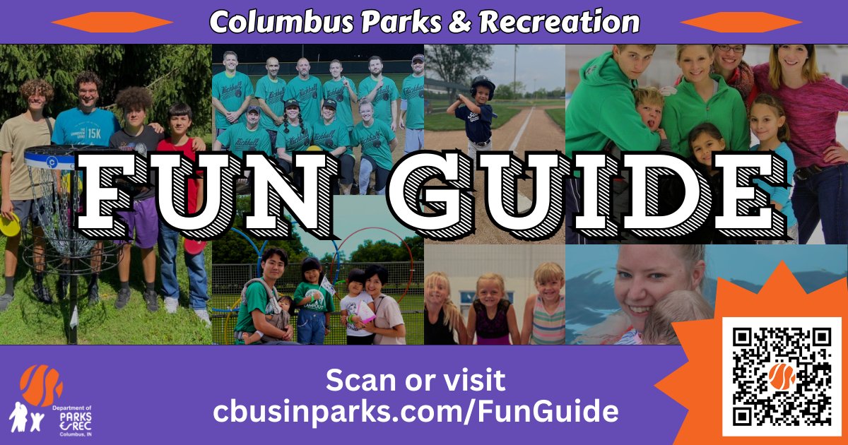 ColumbusINParks's tweet image. The 2023 April-October Fun Guide is NOW AVAILABLE!
Check it out now  at cbusinparks.com/FunGuide 

Make sure to explore all our summer programs to be ready when registrations launch April 3!