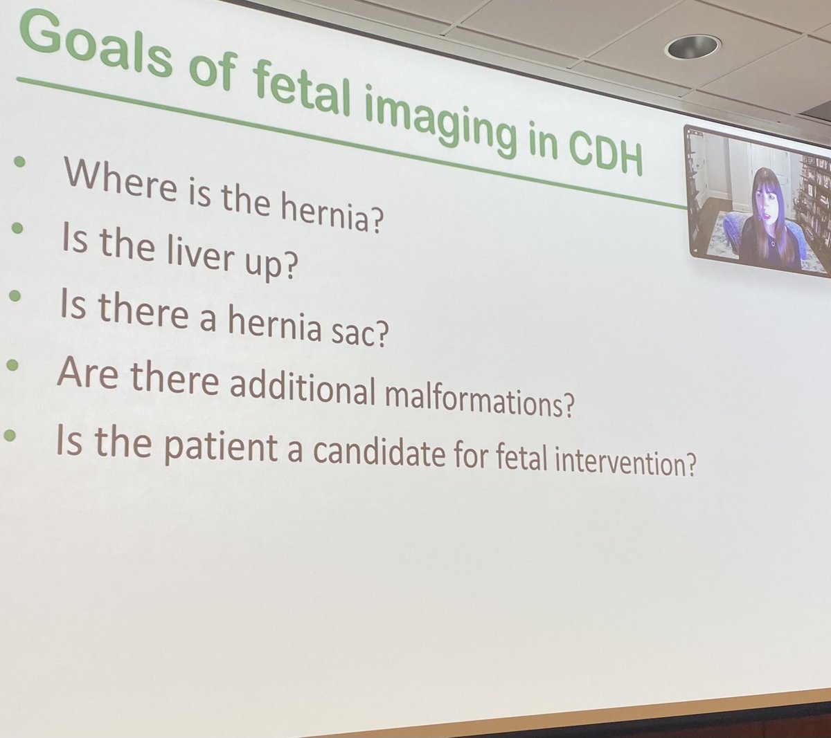 ⁦⁦@UNCRadiology⁩ Grand Rounds speaker today was the amazing ⁦@AmyMehollinRay⁩! Such a wonderful didactic lecture about Pre and Postnatal imaging of CDH. #pedrad #fetalimaging #neonatalimaging
