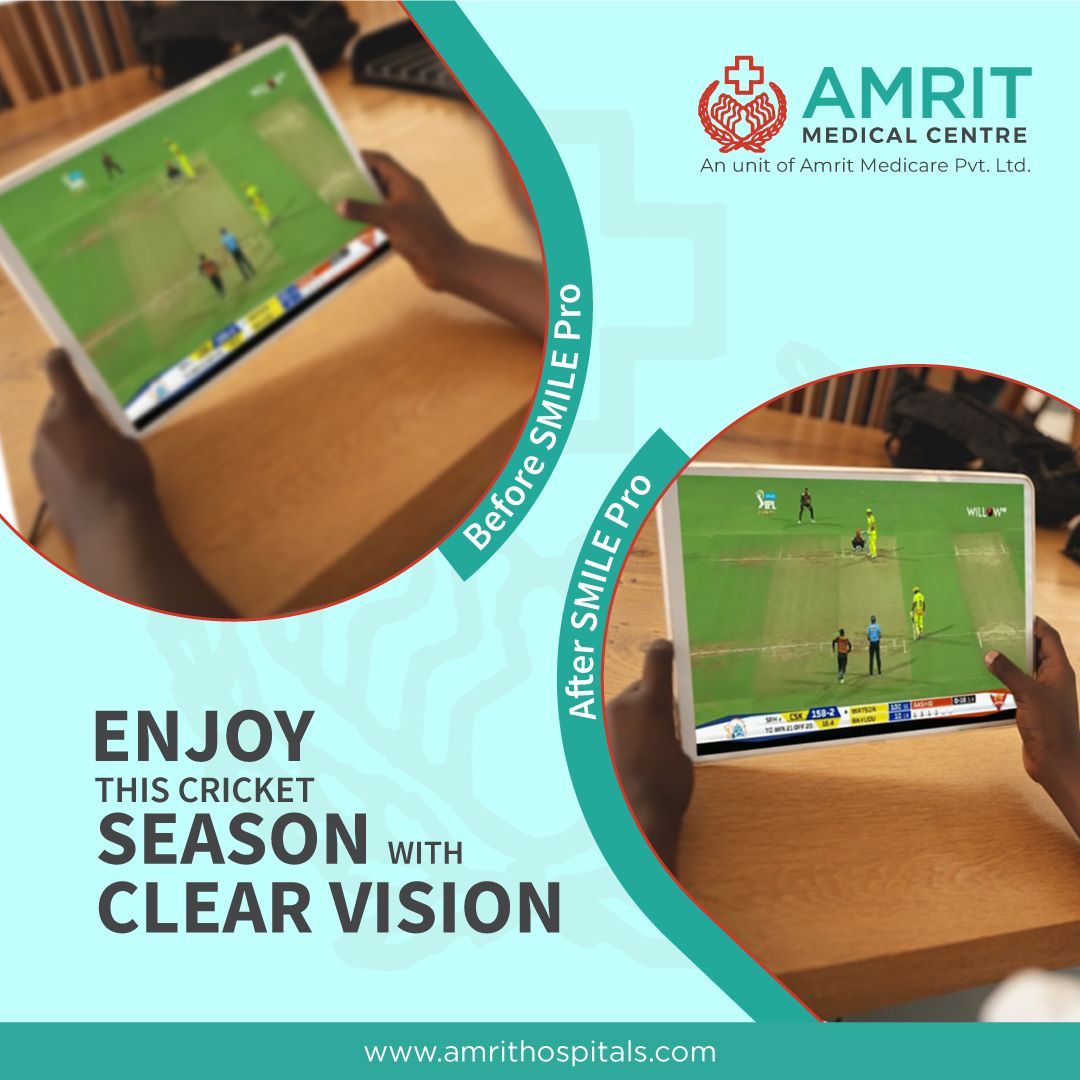 Get ready to catch every ball, every wicket, and every run with unparalleled clarity! Experience the excitement of IPL cricket like never before with perfect vision and comprehensive eye care from Amrit Hospitals.

#IPL2023 #CricketSeason #EyeCare #PerfectVision #CatchEveryBall