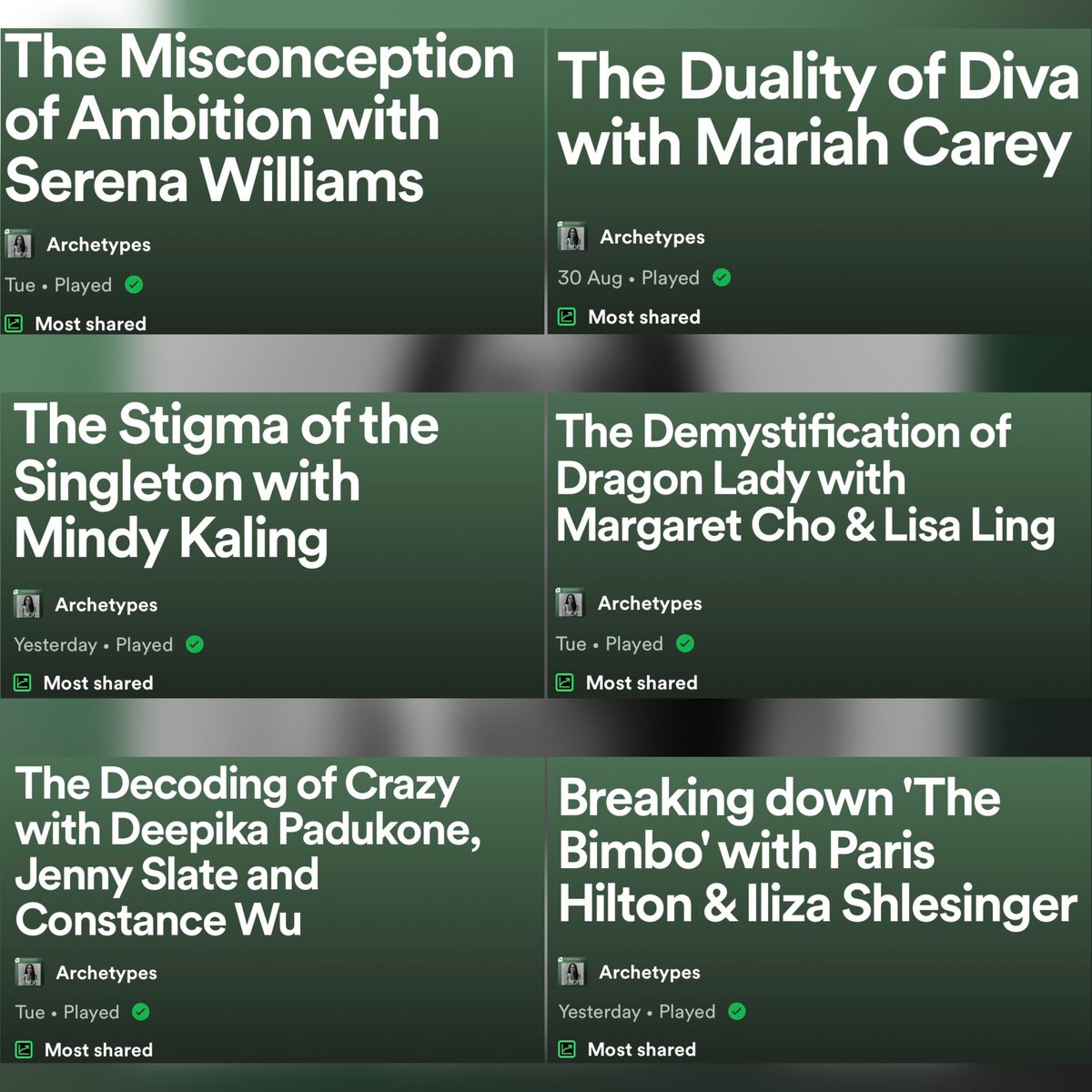 Dani P4L 🤙🏾 🐊 on Twitter "Archetypes With Meghan ️ Debuted at Number