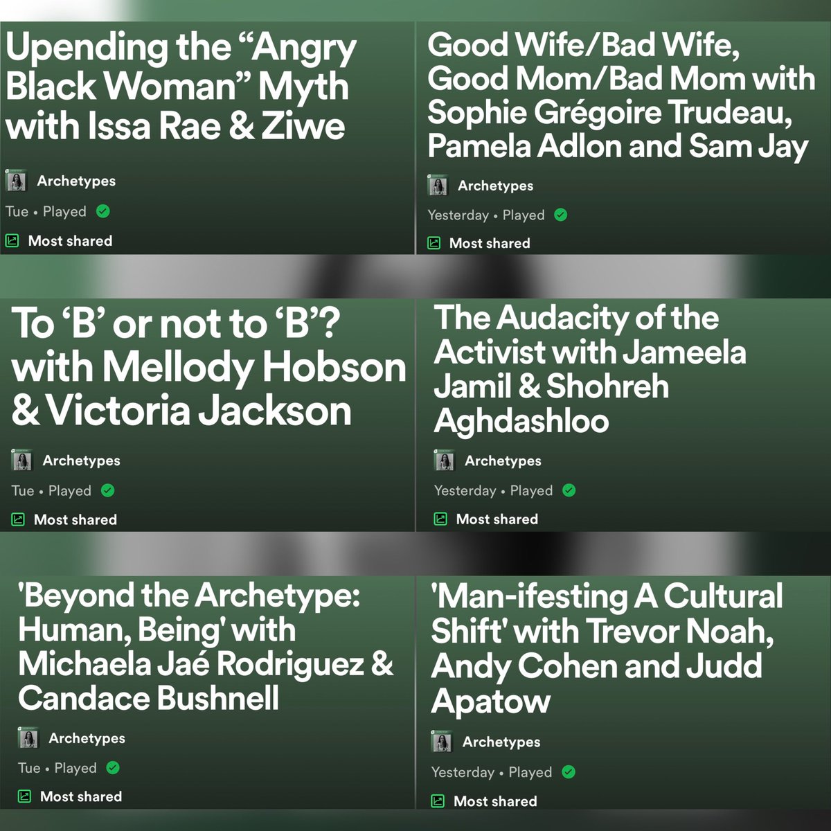 Dani P4L 🤙🏾 🐊 on Twitter "Archetypes With Meghan ️ Debuted at Number