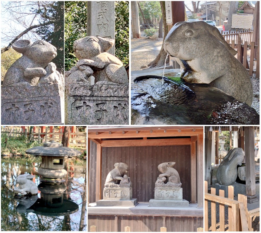LeftAtsu's tweet photo. ⛩埼玉県さいたま市・
調神社、氷川神社、庚申神社
２月ある日のさいたま市神社巡りをまとめて🏃
うさぎ🐰多めで❤️
#御朱印 https://t.co/Nwo73as8sF