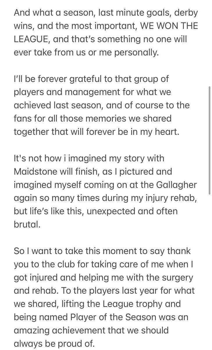 JoanLuque19's tweet image. For everyone at @maidstoneunited