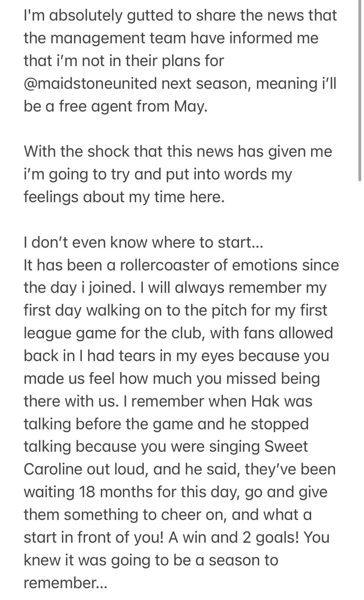 JoanLuque19's tweet image. For everyone at @maidstoneunited