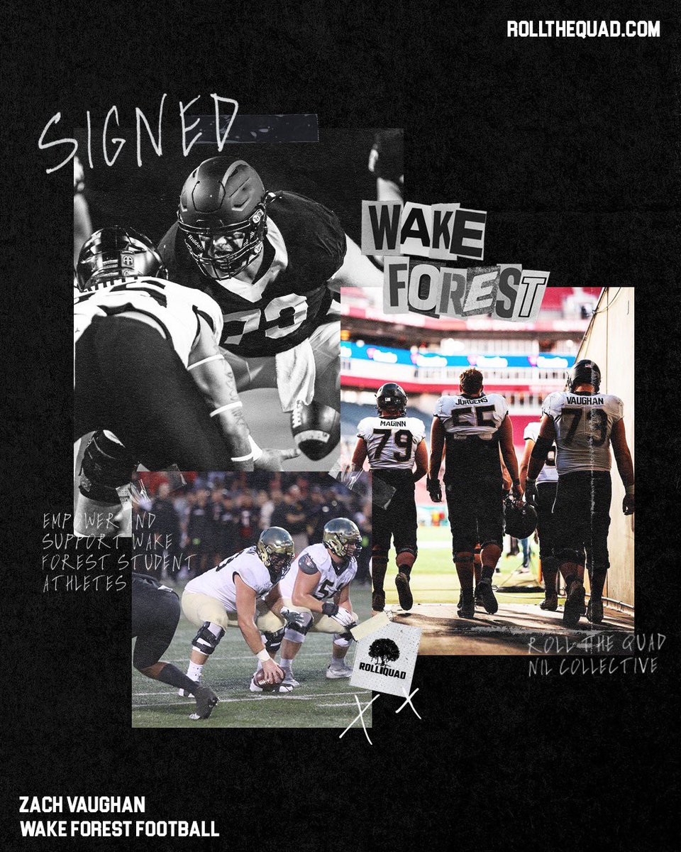 Zach Vaughan (@zachvaughan20) on Twitter photo Paving the way for future generations. Support Wake Forest student-athletes through <a href="/rollthequadNIL/">Roll The Quad NIL</a> and subscribe at RollTheQuad.com Paving the way for future generations. Support Wake Forest student-athletes through <a href="/rollthequadNIL/">Roll The Quad NIL</a> and subscribe at RollTheQuad.com