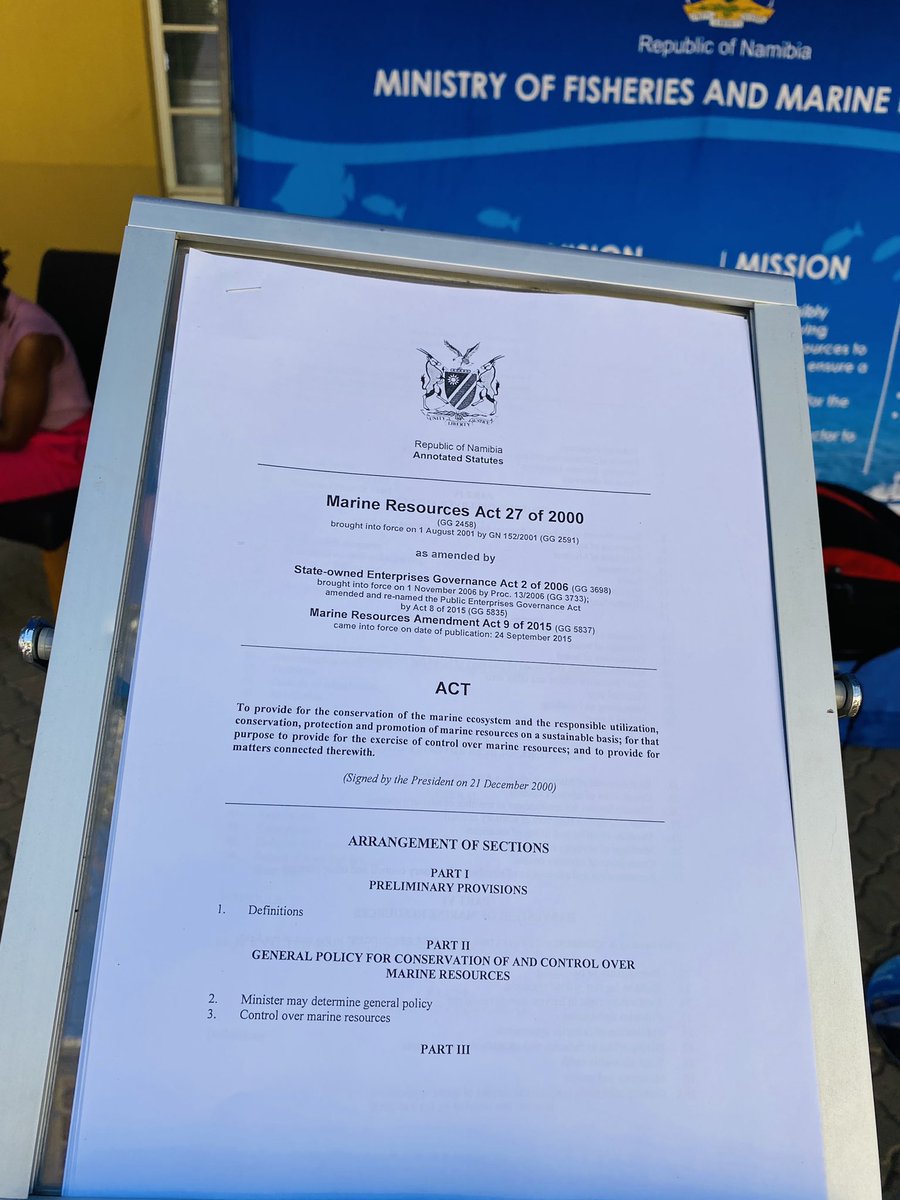 MFMRNamibia's tweet photo. The Minister of Fisheries and Marine Resources, Hon. Derek Klazen is presenting the Ministerial vote and budget today at Parliament. The Ministry is having an information stall at the Parliament’s courtyard to give information about our services and to support our Minister. https://t.co/eCExkLbsdB