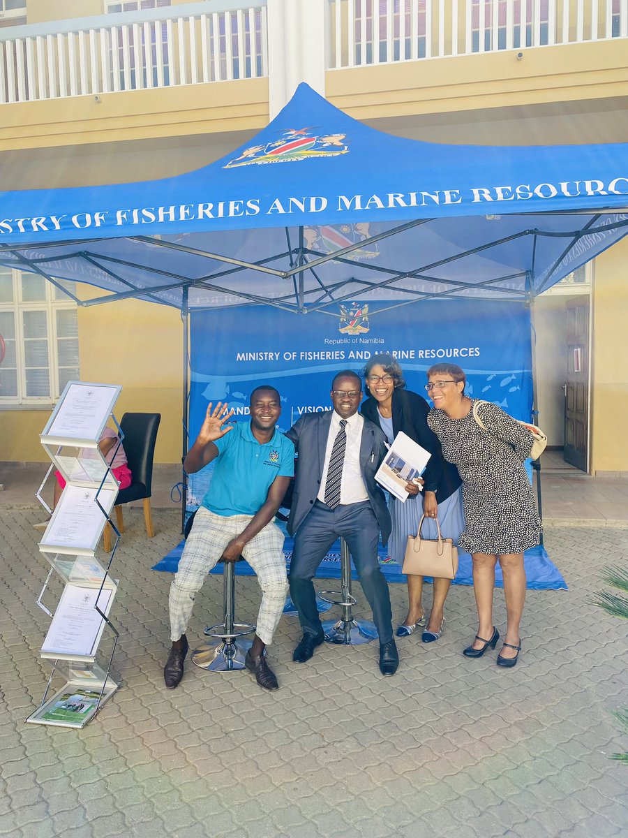 MFMRNamibia's tweet photo. The Minister of Fisheries and Marine Resources, Hon. Derek Klazen is presenting the Ministerial vote and budget today at Parliament. The Ministry is having an information stall at the Parliament’s courtyard to give information about our services and to support our Minister. https://t.co/eCExkLbsdB