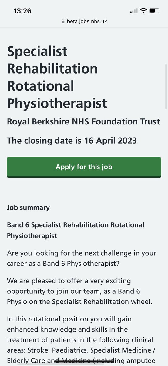 📢 🚨 ***Come and join us!***🚨📢 Exciting Band 6 opportunities available in the fantastic <a href="/rbhtherapyteam/">RBH THERAPY TEAM</a> !! Specialist Rotational or Static Elderly Care - please DM with any questions! <a href="/AlafiyaSachak/">Alafiya Sachak</a> @jessicaemilybea <a href="/SkatingPhysio/">Rachel Thomas</a> ⭐️⭐️⭐️⭐️⭐️