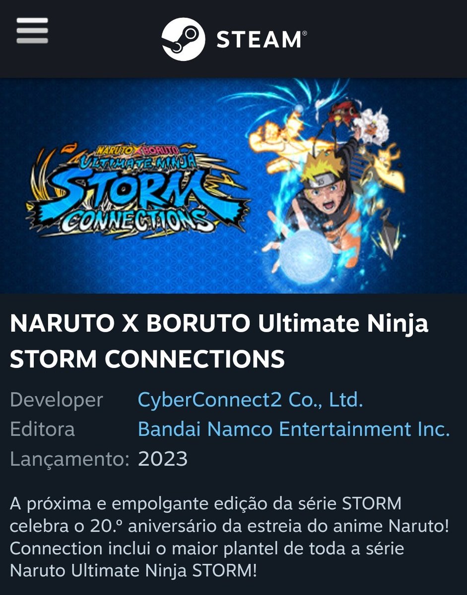 Naruto Ultimate Ninja Storm 4 com dublagem em português