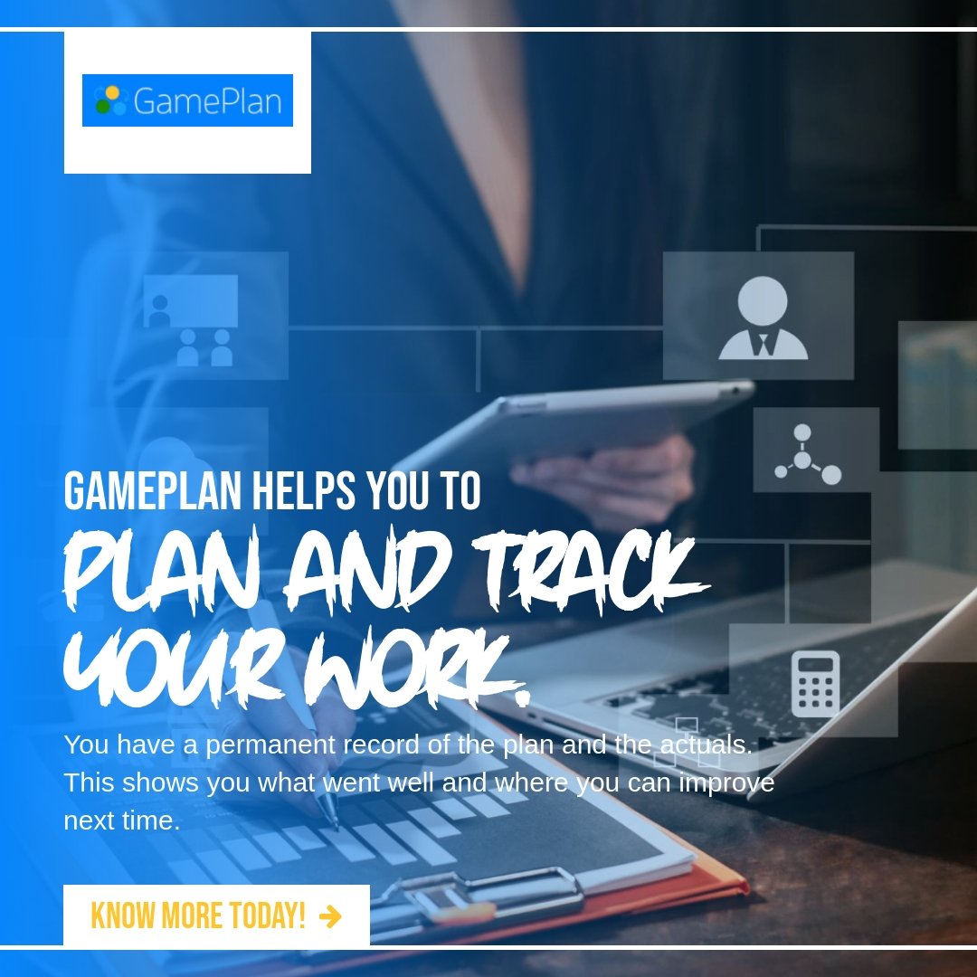 gameplan2015's tweet photo. Gameplan is a project management software that makes it easy to keep track of all your projects and deadlines in one place.
Check out https://t.co/cdKBJuSUiN for more information.
#projectmanagement #projectcosts #projectbudgeting #businessplanning #startup https://t.co/4DTgJCGcqL