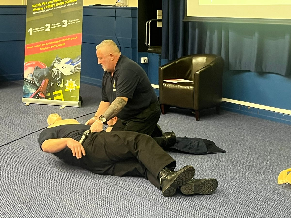 fire_suffolk's tweet photo. Earlier this week we were welcomed by 
@RAFHonington
 to deliver the Biker Down Course. Thank you for having us! Interested in signing up to a free safety course? Follow this link: https://t.co/XrcZVi1j37🏍️ https://t.co/bQnbJY8fYk
