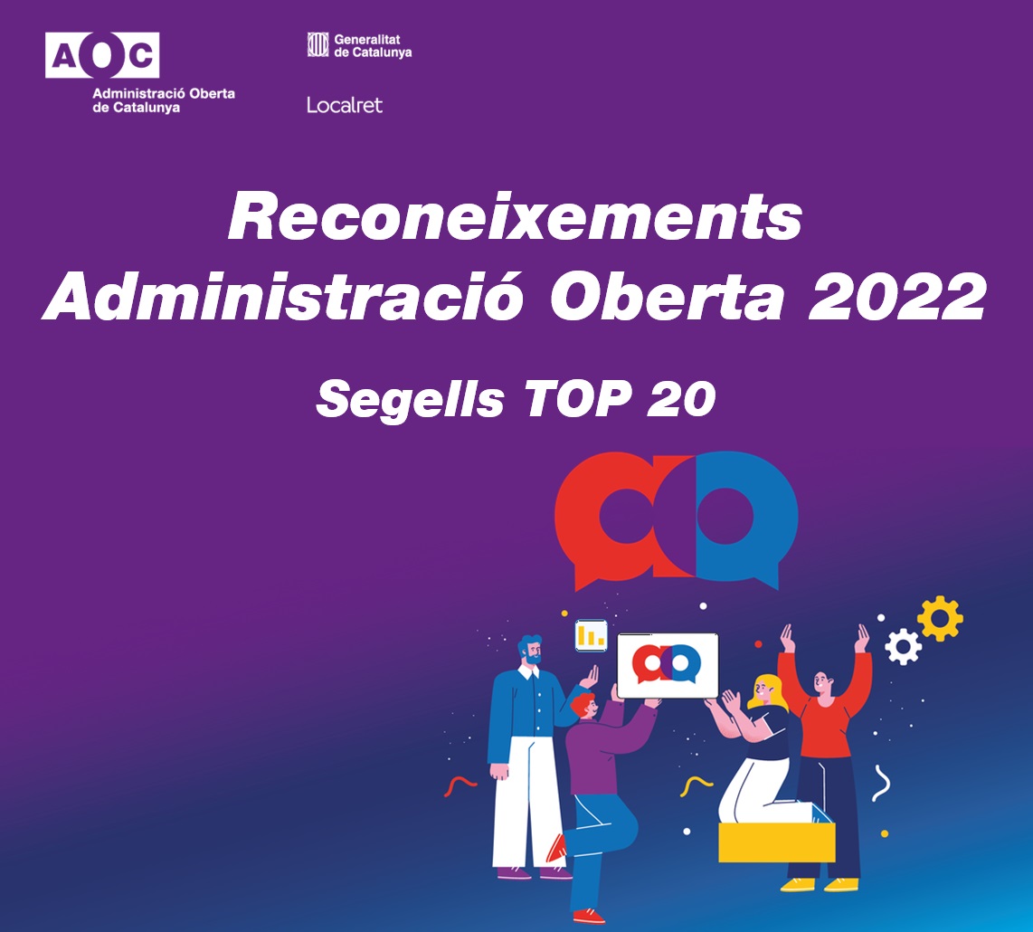 #CBInforma 🏅🏛 L’Ajuntament de #Castellbisbal s’ha classificat en el TOP 20 dels Reconeixements d’Administració Oberta que lliura el Consorci AOC.

✅ Aquest segell reconeix el compromís de l’Ajuntament en la #TransformacióDigital de l’administració pública i #GovernObert