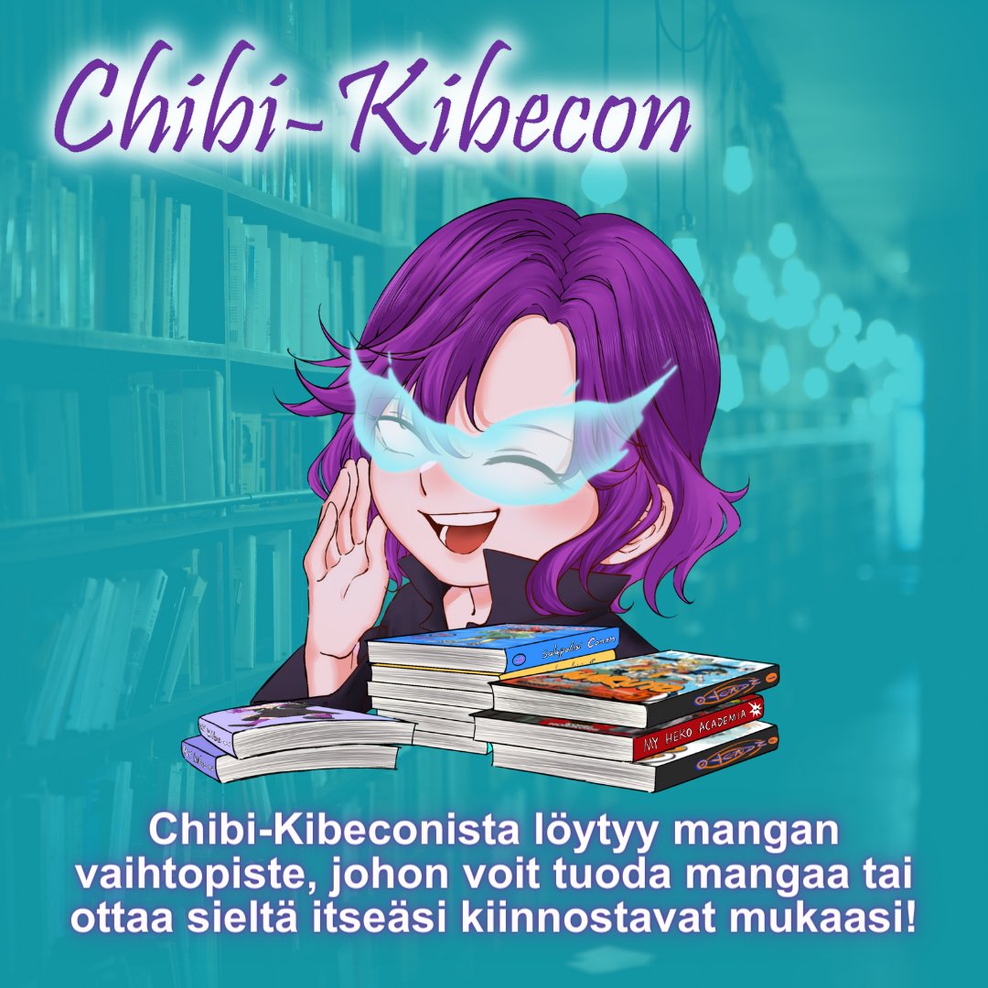 Chibi-Kibeconista löytyy manganvaihtopiste, jonne voit tuoda mangaa tai ottaa itseäsi kiinnostavat mangat mukaasi. Lue lisää nettisivultamme: kibecon.com/ohjelma/
#manga #lukeminen #lukuviikko #kirjastocon #kibecon