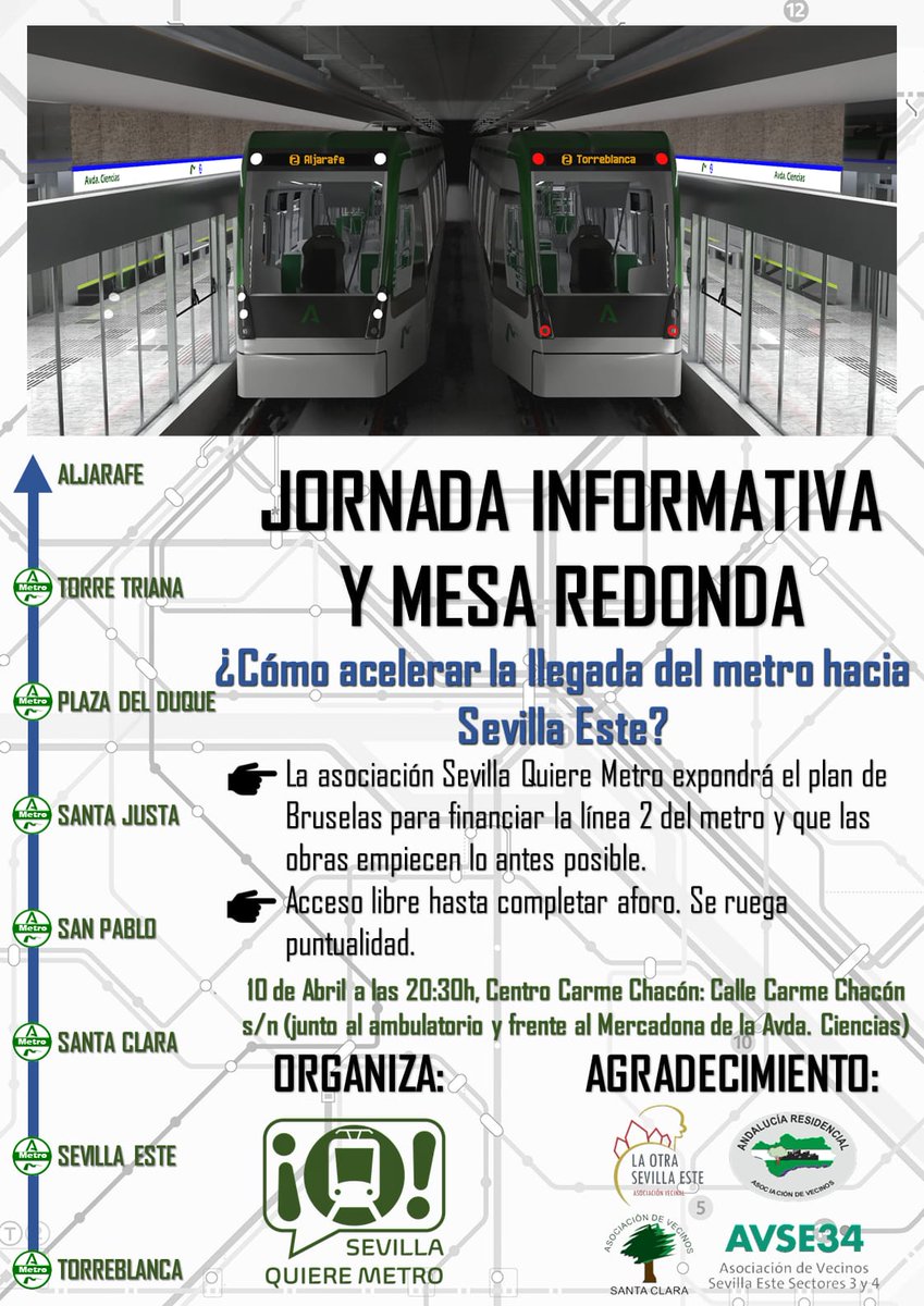 Asociación Vecinos Sevilla Este, Sectores 3+4 tweet media