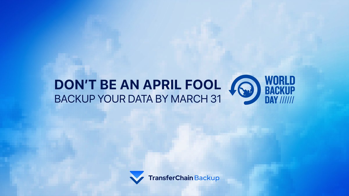 Happy World Backup Day!

Take a moment to make sure your precious data is backed up - #WorldBackupDay is the perfect reminder to stay secure and protected!