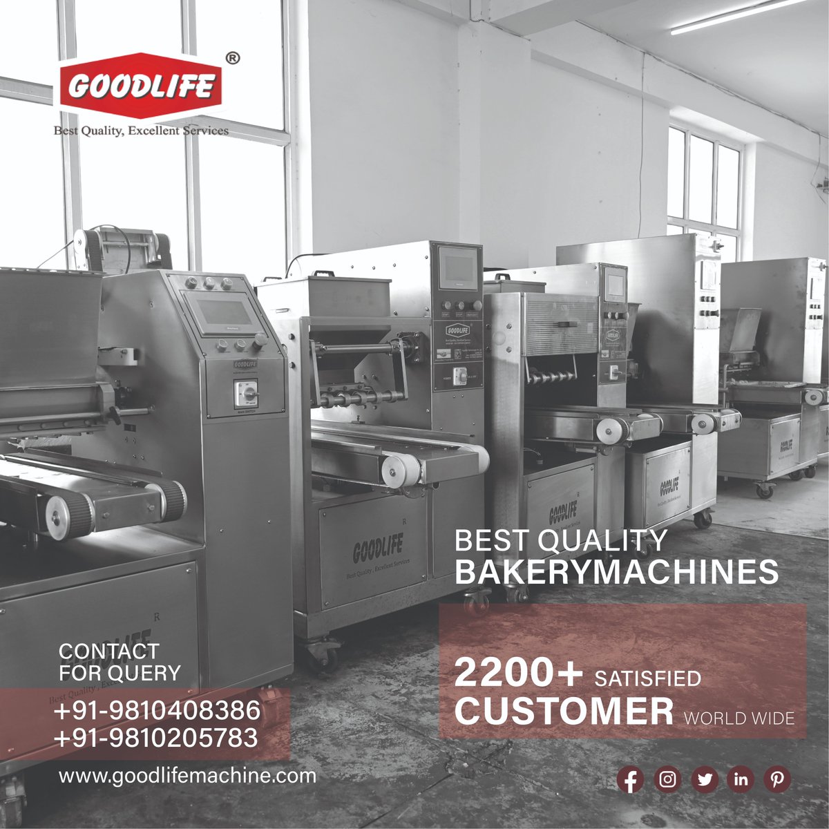 goodlifemachine's tweet image. Looking to start your own bakery business? 🏭You don't need to search any further than Goodlife Technologies!

We're a top manufacturer of #bakerymachines and equipment, and we're here to help make your dream a reality.

connect with us on WhatsApp👇
wa.me/919810208386