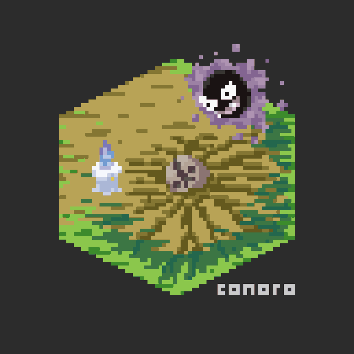 ConoroGames's tweet photo. Well that's an odd looking #keystone...

#pixelart #pokemon #isometric #pixel_dailies @Pixel_Dailies https://t.co/SCZDMcMgFh