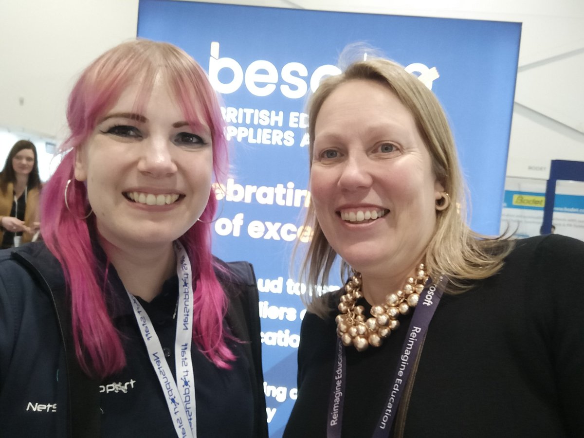 So great to meet with the amazing @CJPWright of @besatweet! ❤️ Very excited for more #Collaboration opportunities ahead. #Bett2023 @NetSupportGroup #Networking
