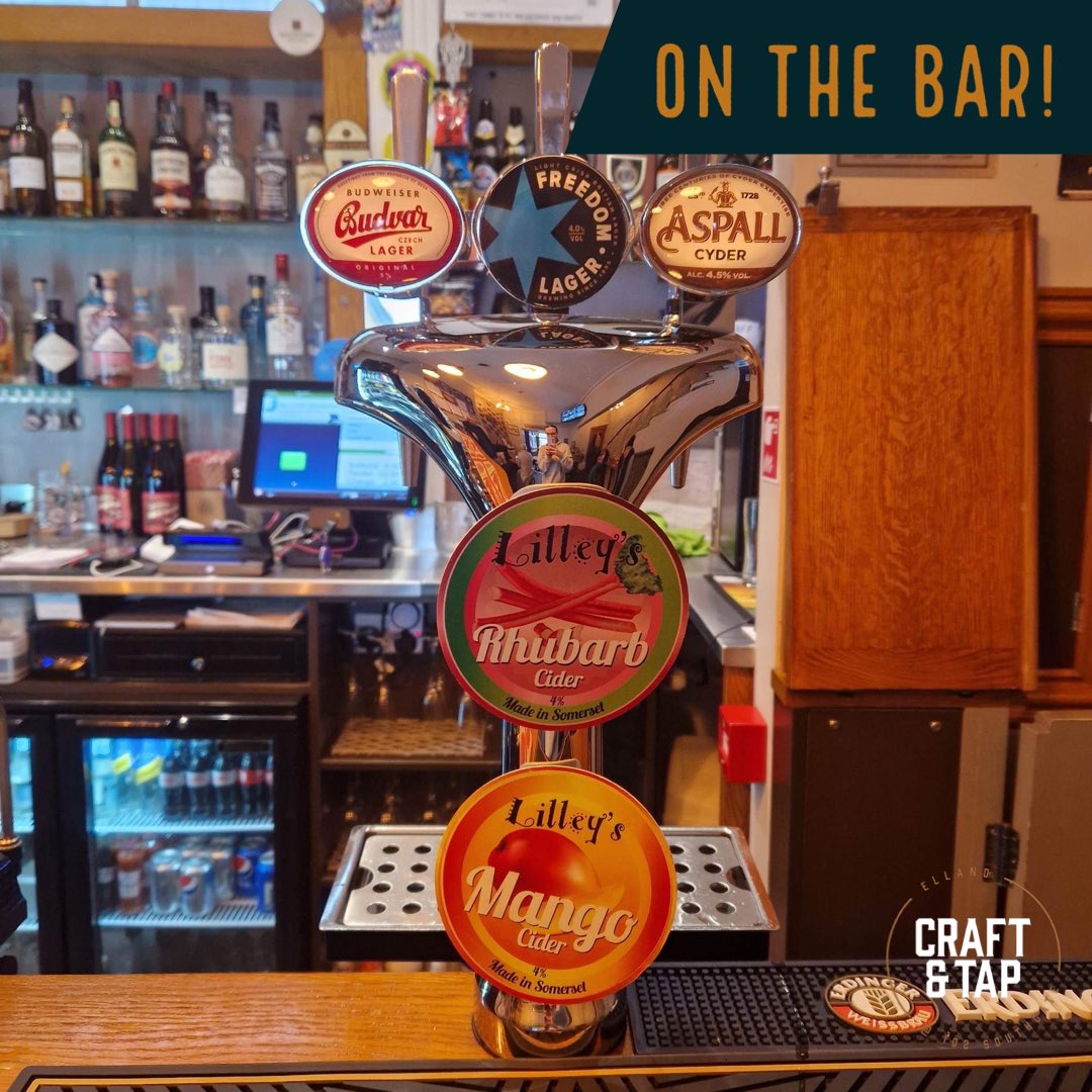 And there’s more! Don’t forget about our keg beers and regular lagers/ciders on the bar!🍻
<a href="/pollysbrewco/">Polly's</a> @trackbrewco <a href="/lilleyscider/">Lilley's Cider</a> <a href="/BudvarUK/">The Original Budweiser Budvar UK</a> <a href="/FreedomBrewery/">Freedom Brewery</a> <a href="/Aspall/">Aspall</a> 

#ellandcraftandtap #elland #micropub #realale #realalepub #pub #beer #weekend #friday
