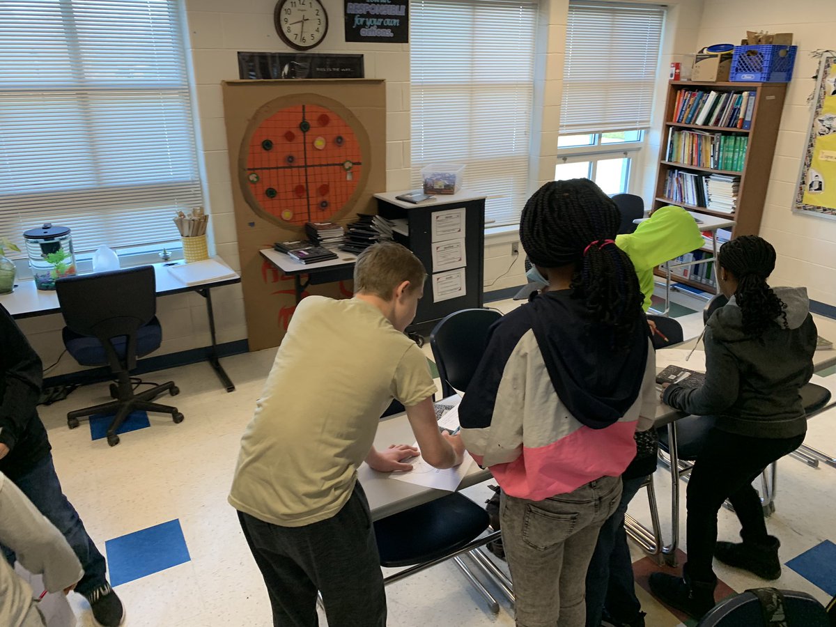 CharlesMotter's tweet photo. Collecting data on their self-created surveys that they then used to build circle graphs. #WeAreCuCPS #MathCollaboration #MathIsEasy https://t.co/TIxLF8iazy