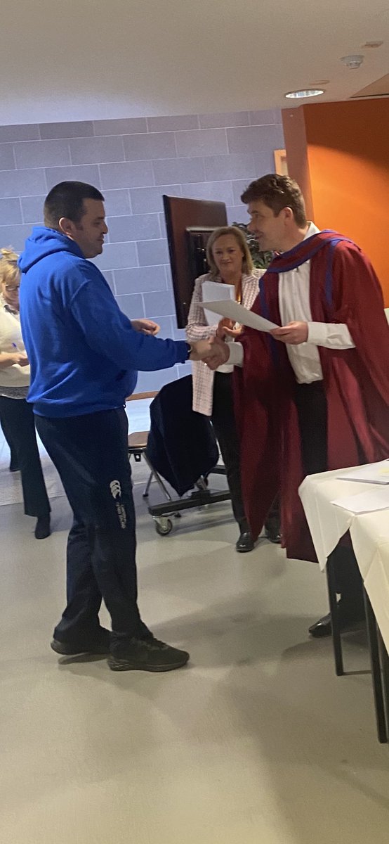 psychnursingdcu's tweet photo. Congratulations to Sean Johnson who won the @DCUFSH prize for the highest marks in 2nd of the BSc in Nursing (Mental Health) @DCUSNPCH @Russell6Siobhan @DCUSU @DCUFSH @DCU https://t.co/gEjBteiFta