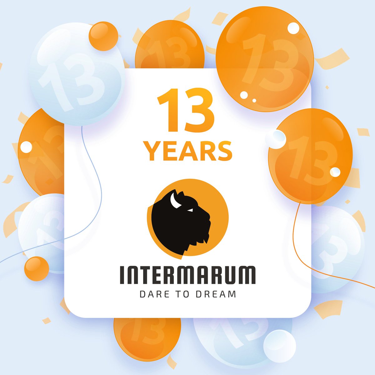 🥳Today we celebrate the 13th #anniversary of INTERMARUM's founding! 13 doesn't have to be bad luck - in fact, for us it is another year spent in our herd's #company. We wouldn't be here, though, without all of you! Thank you for being with us! 🥰
#gamedev #gaming #polishgamedev
