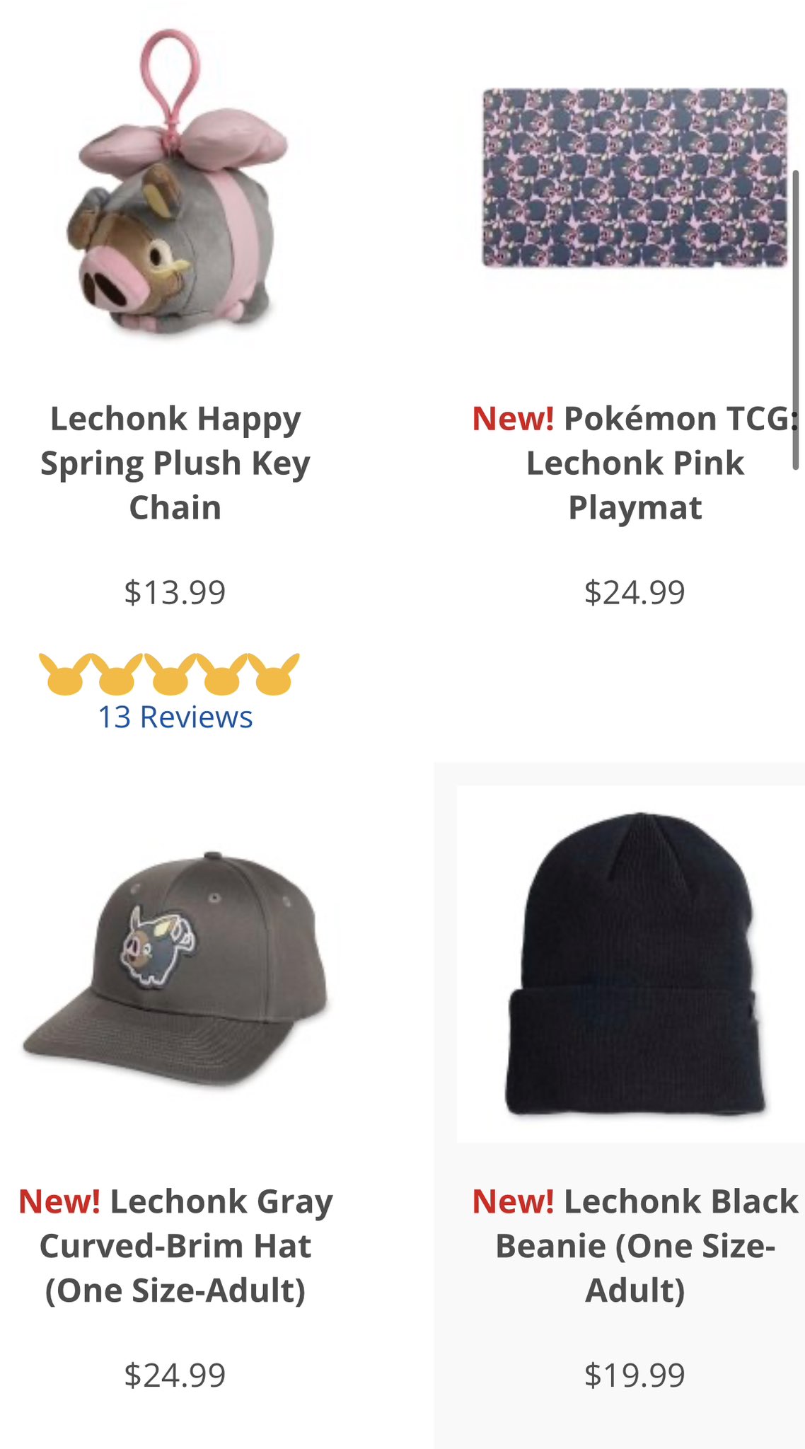 Lechonk Happy Spring Plush Key Chain