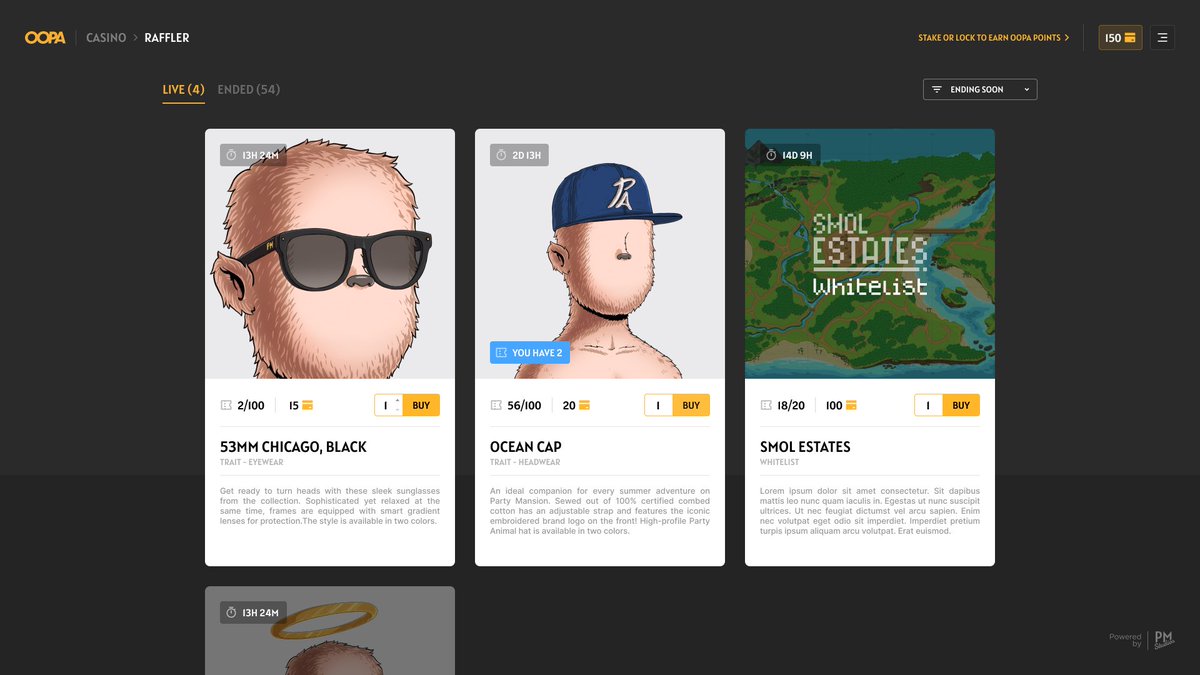 oopa_nft's tweet photo. Today, we launch the Wardrobe section, where you change swap traits and shop for traits you don't have.

Next step - The Raffle page, where you can use points for newly created traits and other prizes (ex. those hoodies we teased a while back) https://t.co/Ep4HUdCZPi
