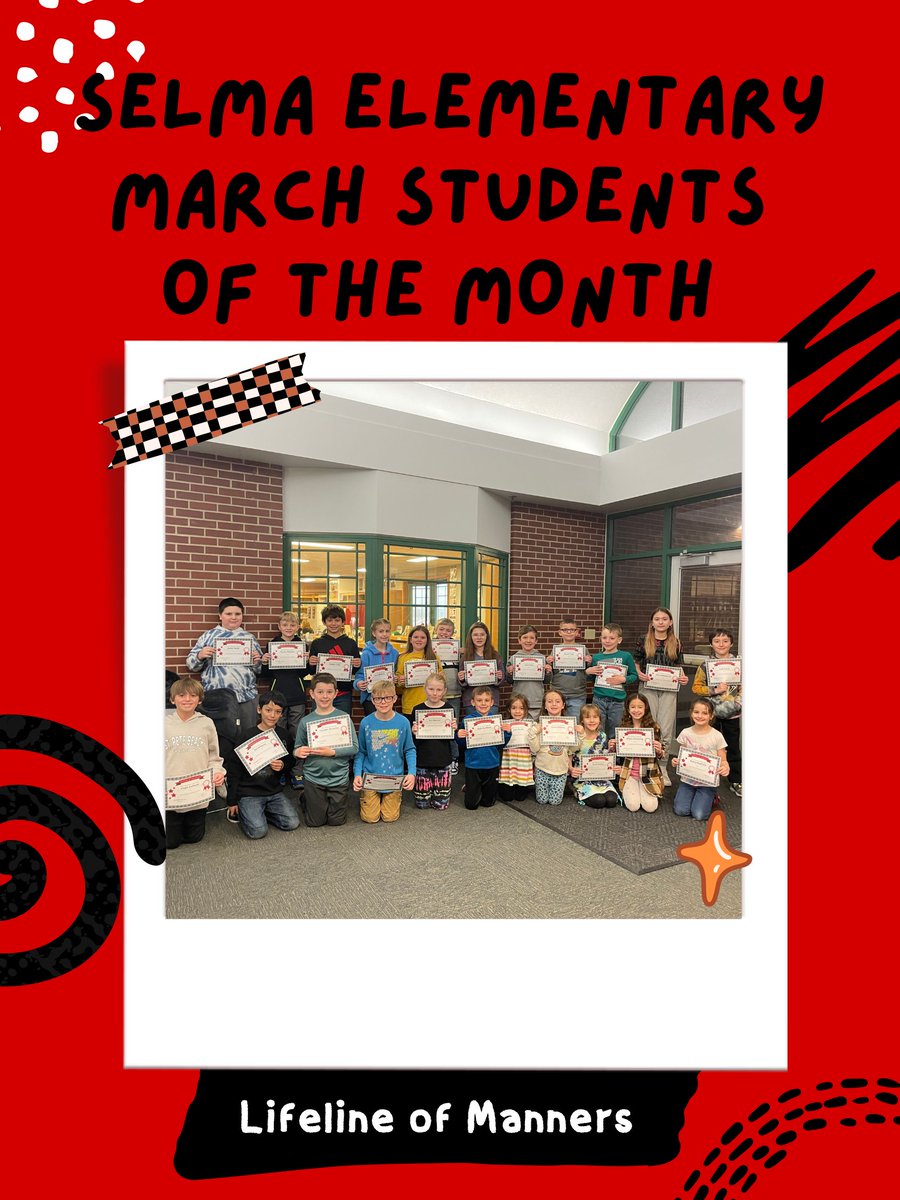 bcs_asstsupt's tweet photo. We are so proud of these March Students of the Month. They were nominated because they exhibit the lifeline of Manners. #LPSelma https://t.co/KGer1u4YAU