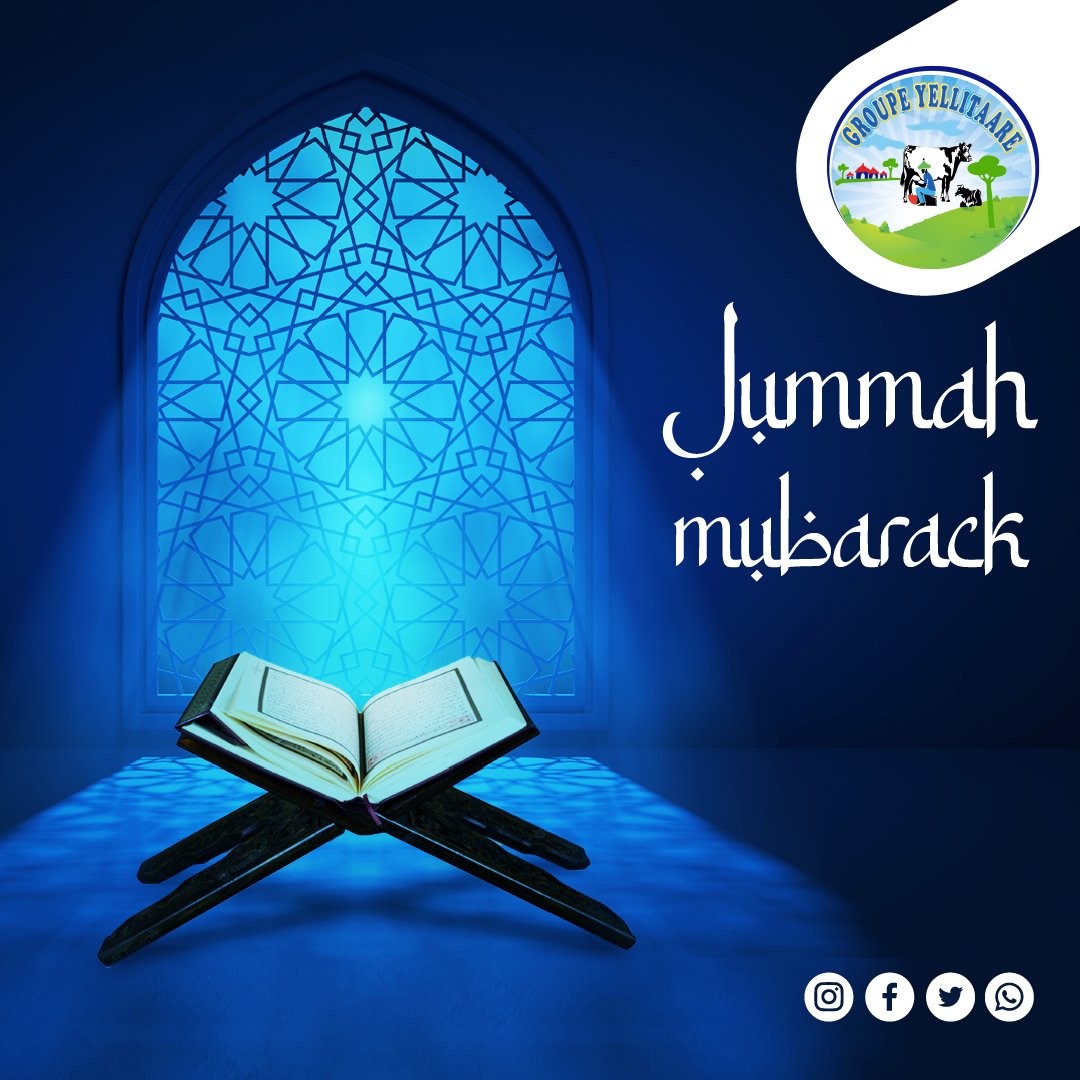 yellitaare_sn's tweet photo. Le groupe Yellitaare vous souhaite Jummah Mubarak !
#RamadanKareem2023
#madeinSenegal
#ConsommonsLocale
#GroupeYellitaare
#YellitaareLait
#YaourtSenegal
#Lait
#Mali
#Guinée
#Laitsenegal
En savoir plus
https://t.co/2S9ytRztE1 https://t.co/QyukfebwBf