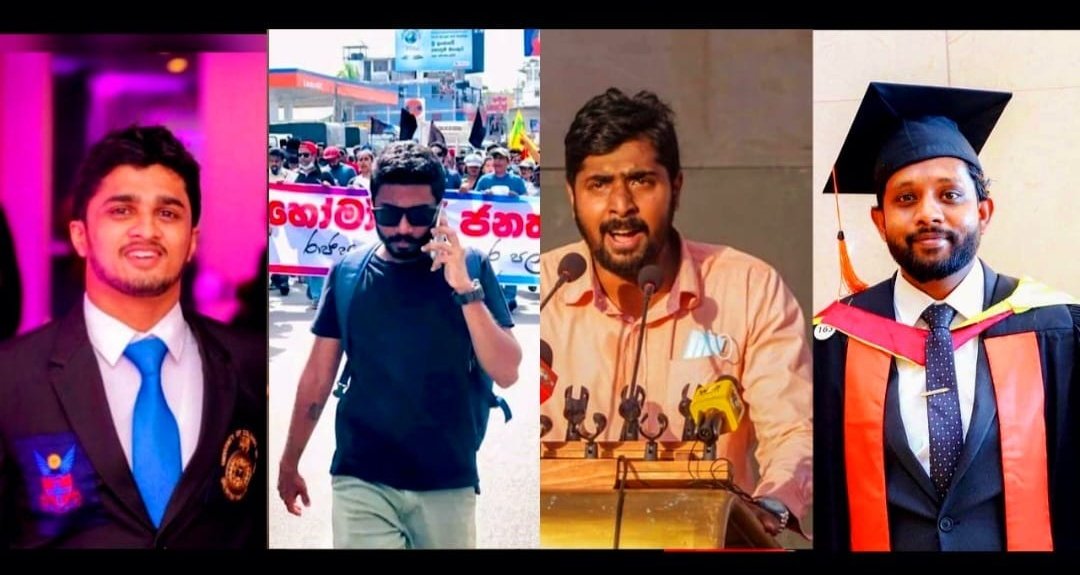 USPSriLanka's tweet photo. Release all the activists arrested by the police during the peaceful gathering in Mirihana.

#lka #SriLanka #GoHomeRanil #RightToProtest https://t.co/QyhWcTrN52