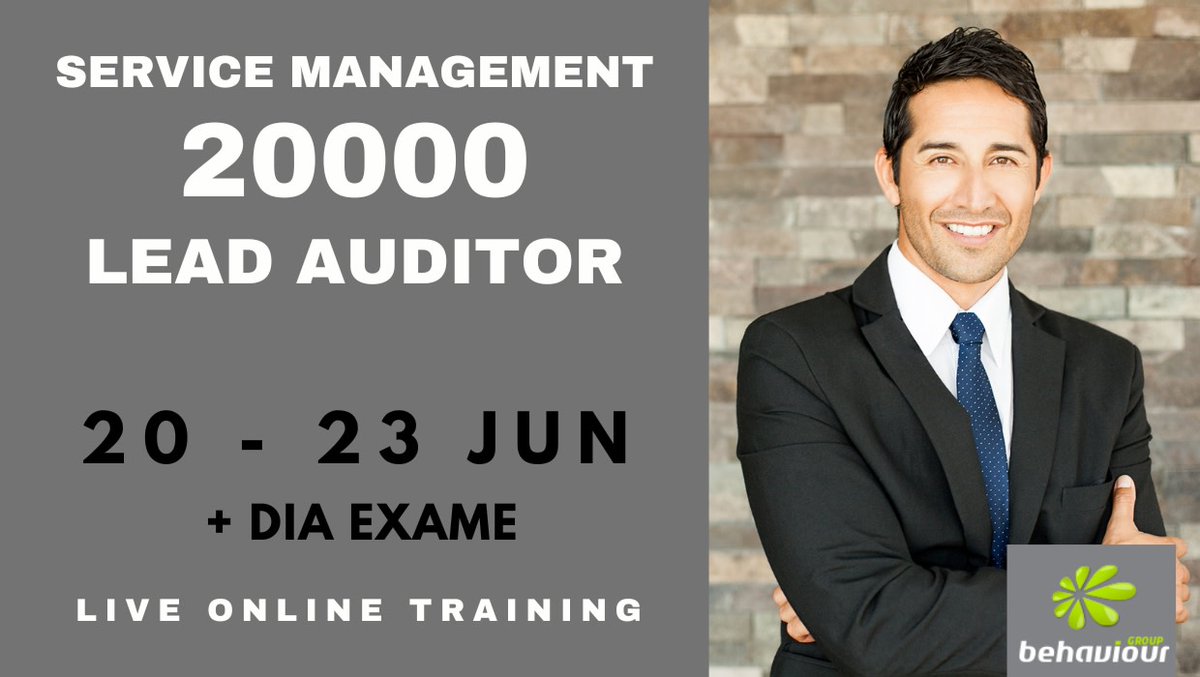 Behaviour_'s tweet image. Curso prático de auditoria de um Sistema de Gestão, ISO 20000.Inscreva-se online: behaviour-group.com/PT/curso-servi…

#ISO20000 #itservicemanager #itservicemanagement #gestaoservicoti #onlinecourse #onlinetraining #formacaoonline #behaviourgroup