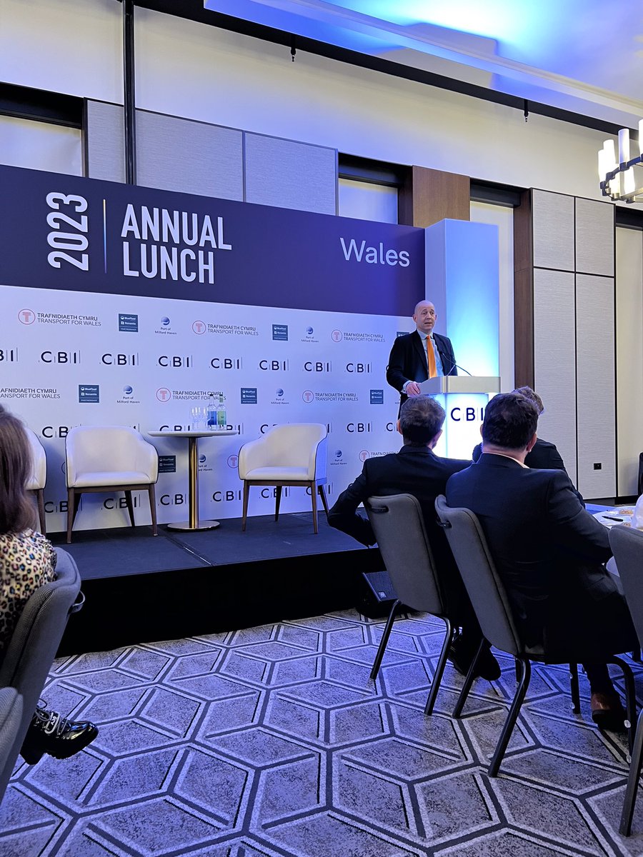 Delighted to be sponsoring the <a href="/CBICymru/">CBI Wales</a> Annual Lunch today where our CEO Tom Sawyer described the epoch changing opportunity offered by the Celtic Freeport bid - delivering a bright future for businesses and communities across Wales. #celticfreeport