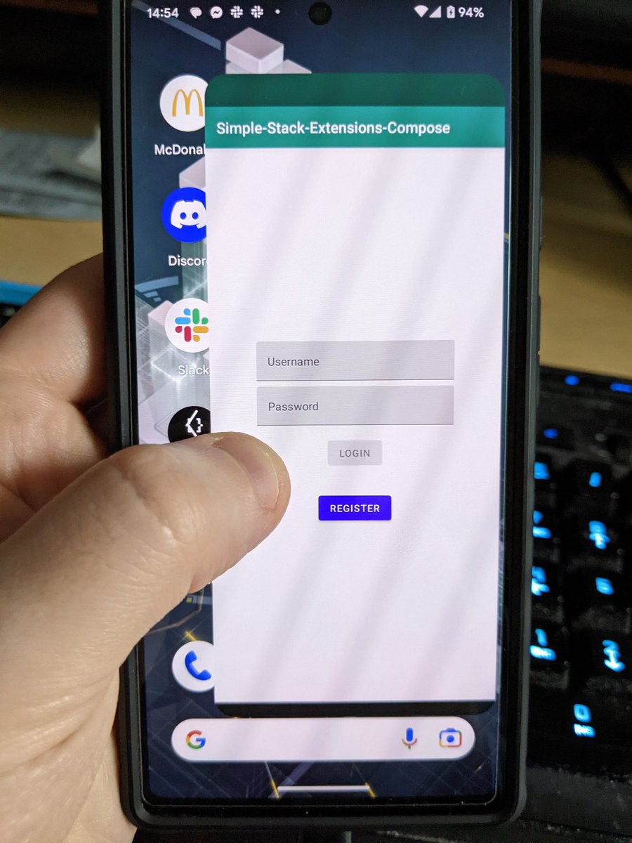 Zhuinden's tweet image. Who&apos;s excited for the new Simple-Stack 2.7.0 update? 😁 #androiddev

After a few days of coding, predictive back support (Android 14, targetSdk 34, android:enableBackInvokedCallback) is finally coming 😉

Migration path is provided from onBackPressed/HandlesBack, of course.