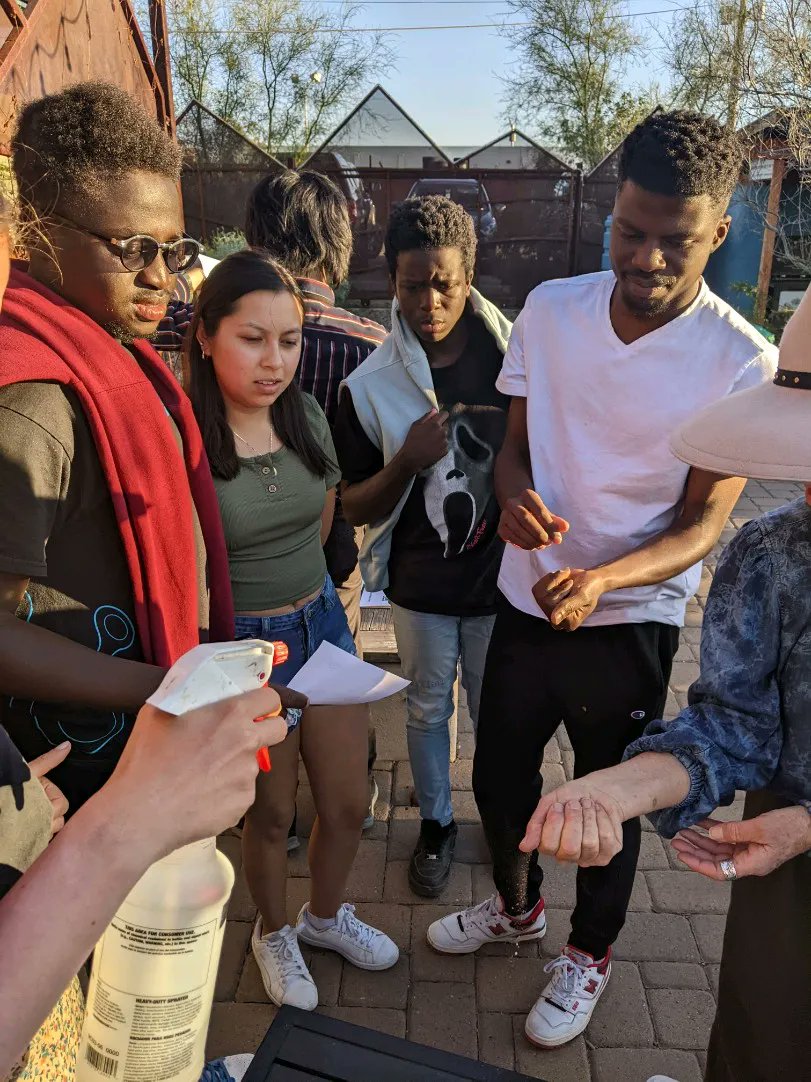 UWCUSA's tweet photo. Project Week each year is an opportunity for #uwcusa students to learn and volunteer in a new environment. These students are learning about urban sustainability and border issues in Tucson. https://t.co/gTk89uqA42
