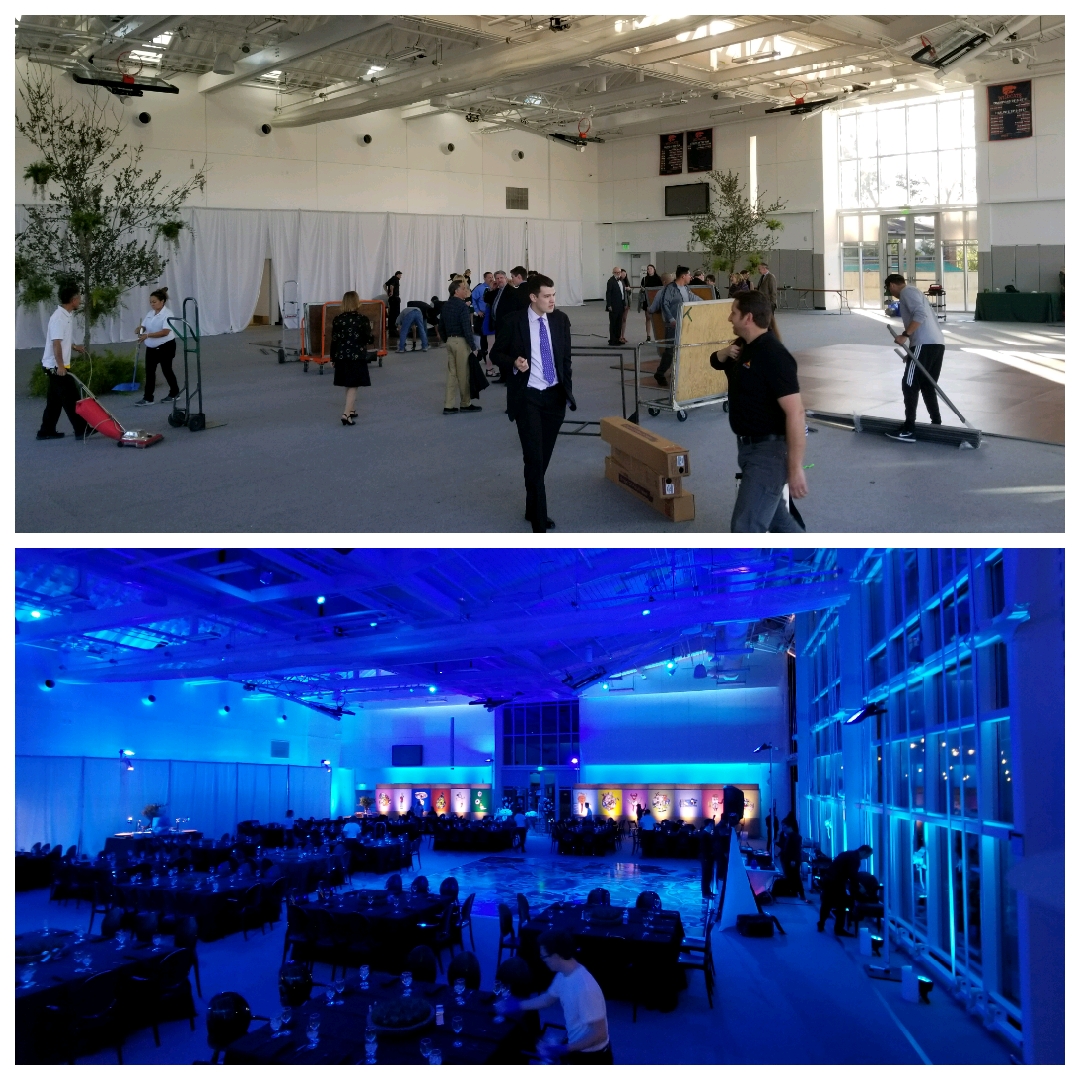 Look at this transformation! From a blank canvas to a beautiful event space - it's amazing what lighting and stage design can do!

#eventproduction #stagedesign #corporatevents #productionpartner #eventprofs #lightingdesign #Lighting #Stage #avservices #avdesign #eventproduction