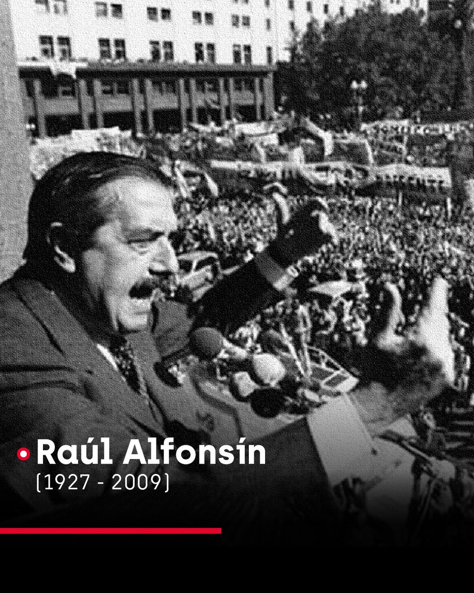 GerardoMorales's tweet photo. Raúl Alfonsín representa el compromiso del radicalismo con las instituciones, los derechos humanos y la Constitución. Hoy recordamos al presidente que inauguró el periodo democrático más largo de la República Argentina. Su coraje y dignidad son nuestra bandera. https://t.co/Fjdfc0DQAw