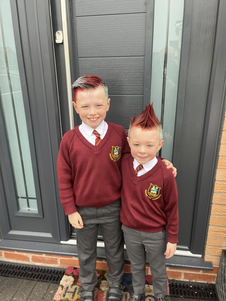 Parents favourite day of the year….. 😵‍💫🥴 #crazyhairday @HFHalewood