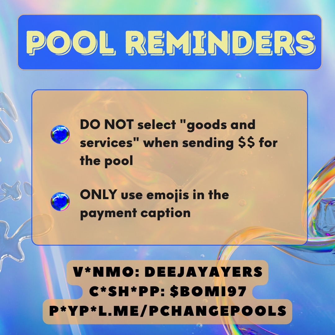 🌟 happy pool day y'all!! 🌟 

this weekend we're pooling up for H, an Indigenous Mexican single dad who needs funds for car repairs, DACA renewal, and housing

Let's pool up 2k for H!

💸💸
v*nmo: deejayayers
c*sh*pp: $bomi97
p*yp*l: pchangepools