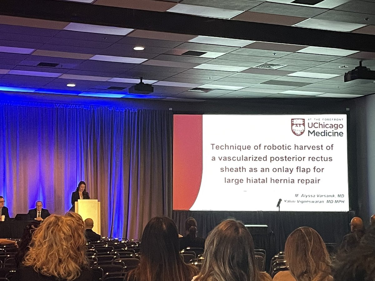 yvigneswaran's tweet image. All star presentation by @Alyssa_Varsanik on our first national presentation of our novel PEH repair technique @SAGES_Updates @uchicagosurgery @uchicagosurgres @JBMatthews Short term data coming @SSATNews in Chicago!