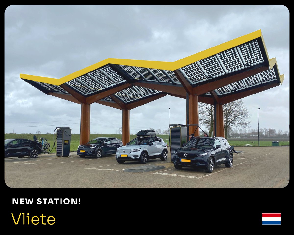This one’s for the Dutchies 🧀

Disco Ball ON for Vliete 🪩🇳🇱

Located along the A58 in the direction of Middelburg, complete with 4 charging spots of up to 300kW 🔋🦾