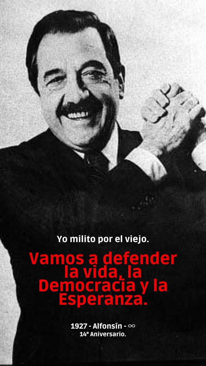 Hoy recordamos al viejo ❤️

Su fuerza, su convicción y coraje son nuestras banderas ¡Gracias Raúl, por siempre!

#Yomilitoporelviejo