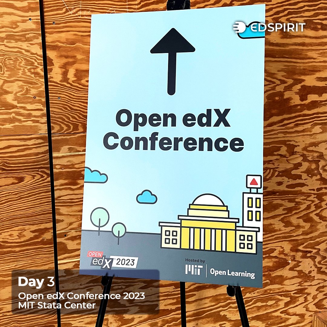edSPIRIT_Tech's tweet photo. Here is the recap of day three at the Open edX Conference 2023;
Did you enjoy your time at the conference as well?

#OpenedX #OpenedXConference2023 #edSPIRIT #MIT #Openlearning #Onlinelearning https://t.co/w4Rjn66hST