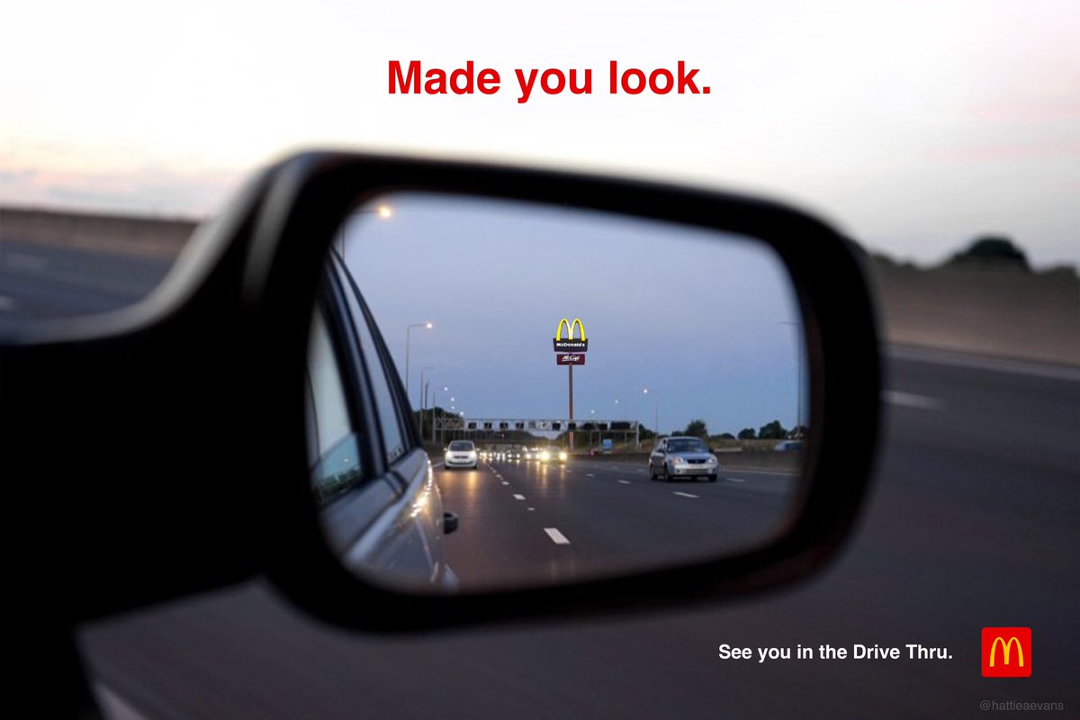 Made you look. <a href="/OneMinuteBriefs/">One Minute Briefs ⏱️</a> To create posters to advertise #DRIVETHRUS 🚘🔊