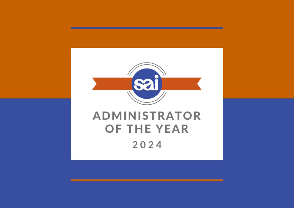 🚨 ⏰ Time is running out to submit nominations for 2024 Administrator of the Year awards — the deadline is April 1! Recognize school leadership by making a nomination today! 

🏅Find more information and the nomination form at sai-iowa.org/awards.cfm