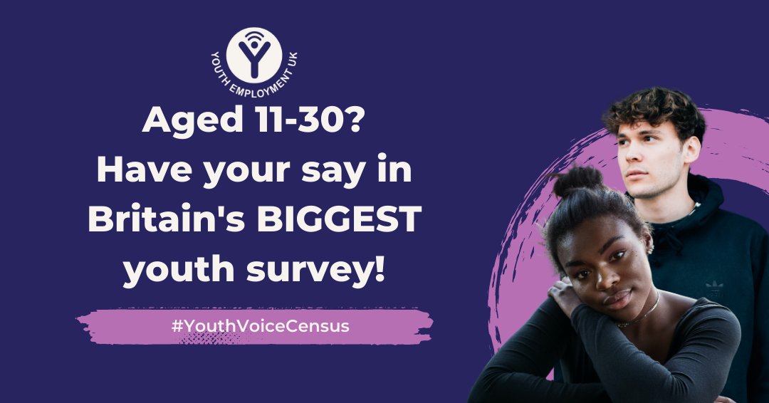 @ukEdge we are happy to support the @YEUK2012 Youth Voice Census. If you're aged 11-30, you can take part in the UK's biggest youth survey today!
#AddYourVoice and help support young people in the UK - survey.alchemer.eu/s3/90547136/13… #YouthVoiceCensus